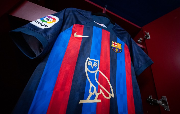 barca shirt roze
